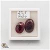 Image 1 : 27.50 CT OVAL SHAPED RUBY COLOR ENHANCED