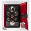 Image 2 : SILVER PROOF SET 1976 IN LEATHER PRESENTATION
