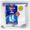 Image 1 : WHITE CREW SOCKS 6-12 SIZE 6-PACK