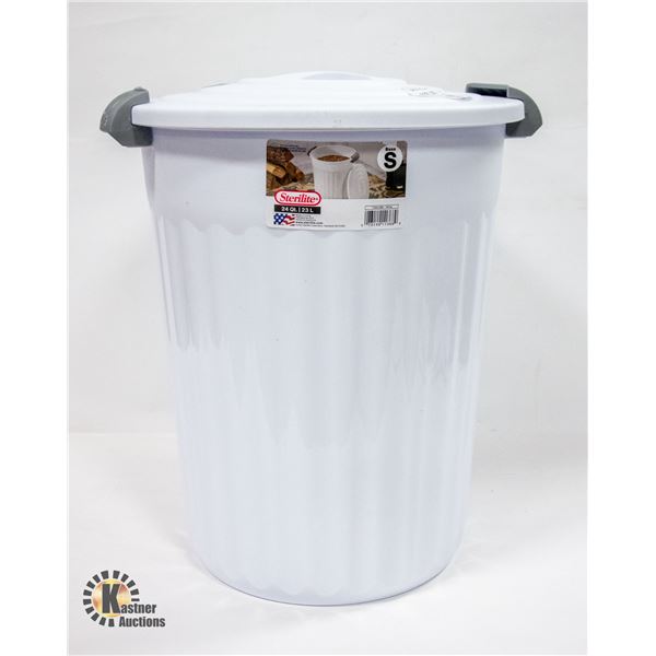 STERILITE 24 QT UTILITY GARBAGE CAN WHITE