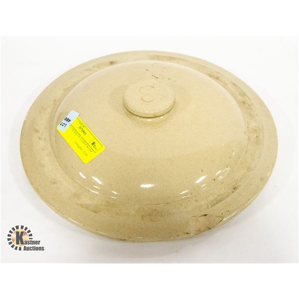 ANTIQUE MEDALTA #3 CROCK LID