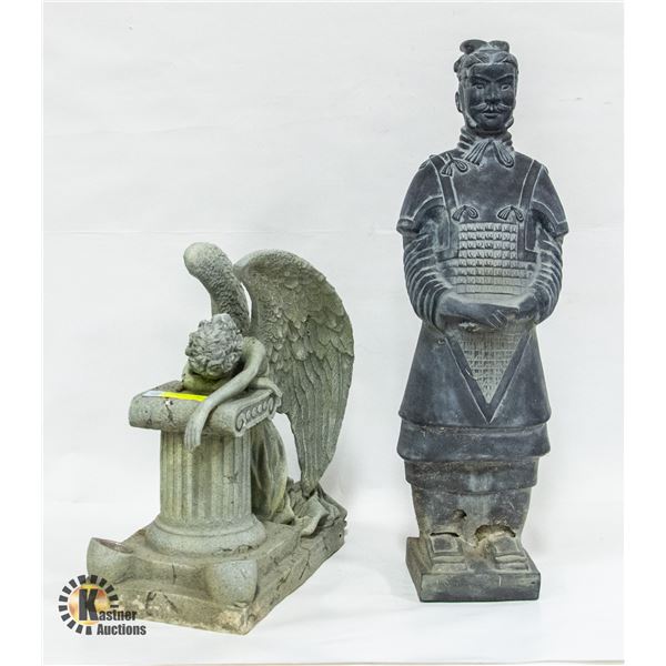 2 GARDEN STATUES