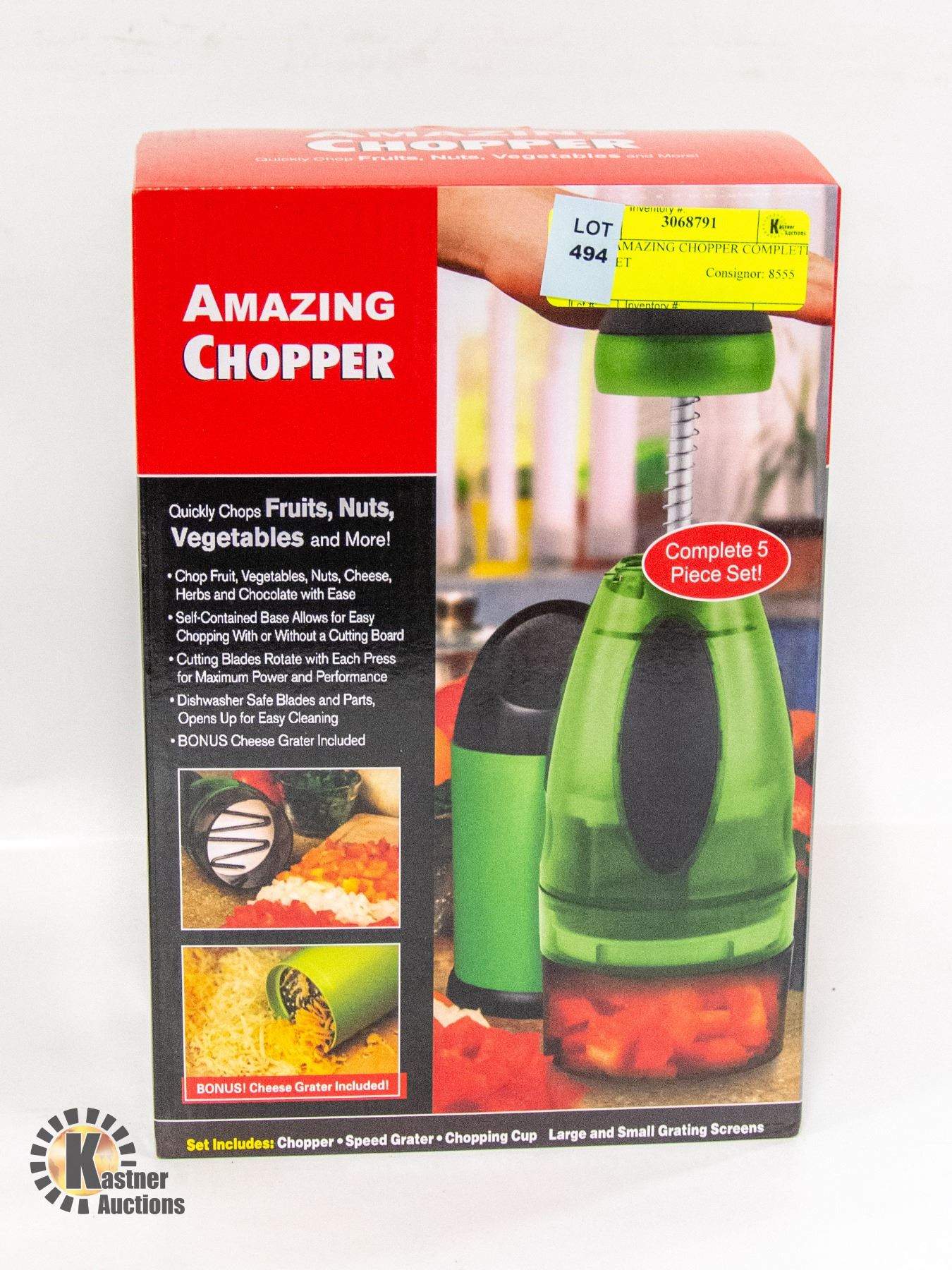 NEW AMAZING CHOPPER COMPLETE 5 PC SET