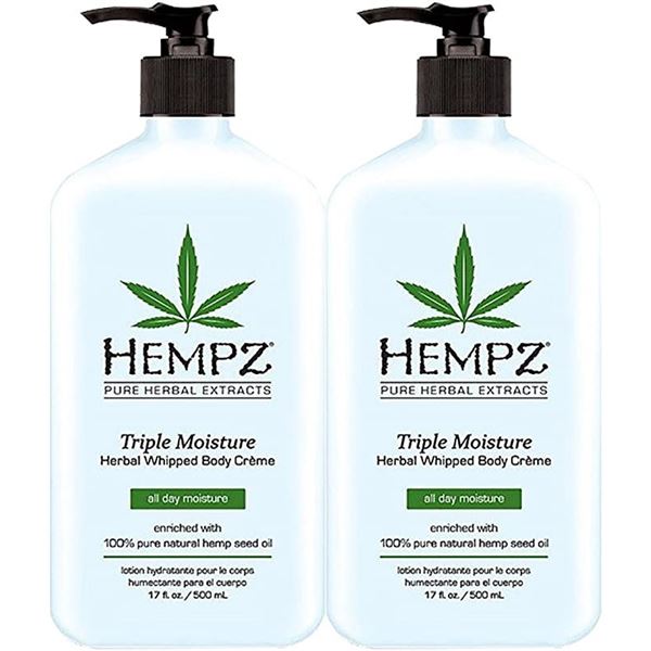 NEW 2 PACK OF HEMPS TRIPLE MOISTURE HERBAL WHIPPED