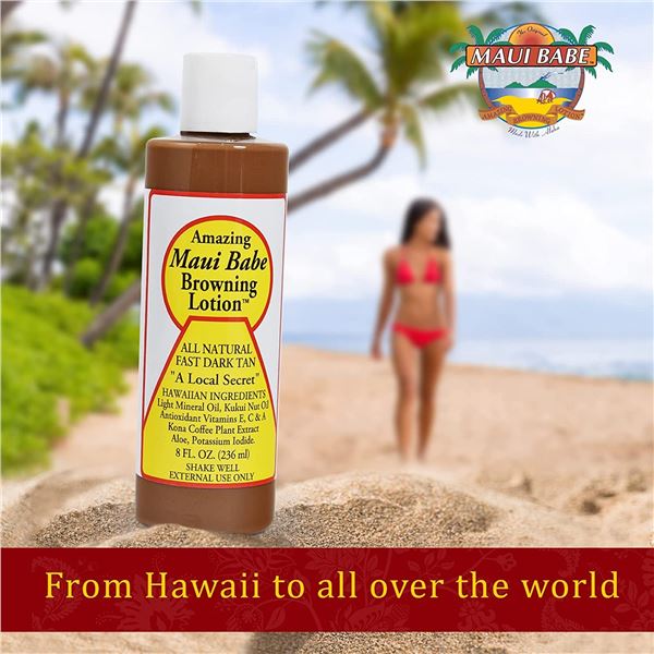 NEW AMAZING MAUI BABE BROWNING LOTION 236ML