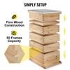 Image 2 : NEW VEVOR 5 BOXES 10 FRAME BEE HIVE LANGSTROTH