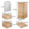 Image 3 : NEW VEVOR 5 BOXES 10 FRAME BEE HIVE LANGSTROTH