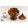 Image 2 : LEOPARD GLASS CANDY DISH WITH LID -