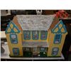 Image 2 : VINTAGE 3 FT HANDMADE WOOD DOLL HOUSE
