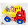 Image 2 : LARGE RED MEGA BLOCKS DUMP TRUCK WITH