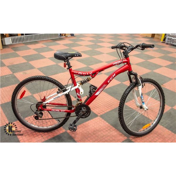 CCM VANDAL 26  RED BICYCLE