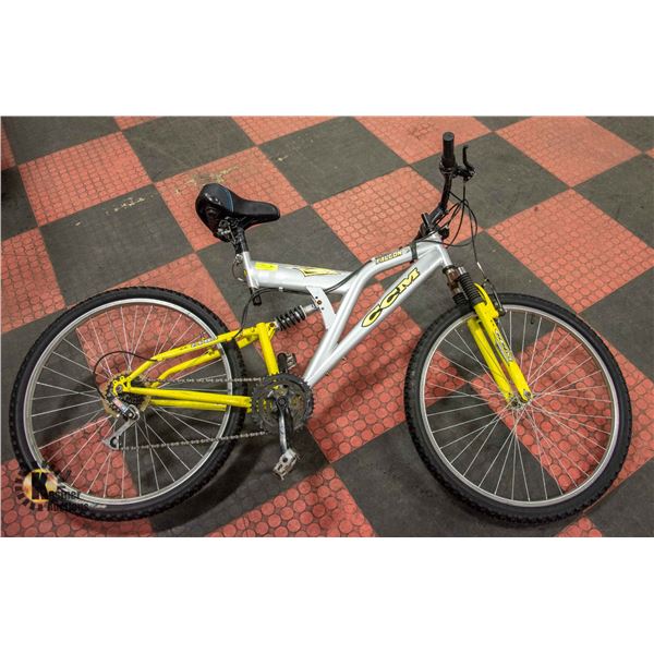 CCM FELCON YELLOW BICYCLE