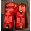 Image 1 : BOX WITH 4 GAS JERRY CANS INCLUDES TWO