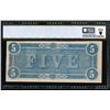 Image 2 : 1864 $5 T-69 Confederate PCGS 30PPQ