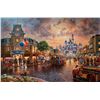 Image 1 : THOMAS KINKADE Disney Main Street Giclee on Canvas
