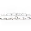 Image 2 : Plated Rhodium 2.80ctw Blue Topaz and Diamond Bracelet