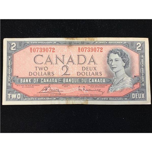 1954 CANADIAN $2 BILL