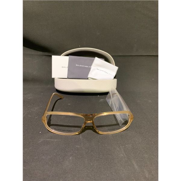 *NEW* BALENCIAGA PARIS MADE IN ITALY BAL 0042 UAQ 5812 135 NUT SHADED EYEGLASSES WITH CASE