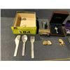 Image 2 : ASSORTED ITEMS INCLUDING; JEWELRY, SILVER WARE, VINTAGE RAZOR & MORE