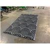 Image 1 : LANART PATTERNED INDOOR/OUTDOOR AREA RUG 8'X5'