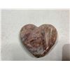 Image 2 : PINK AMETHYST HEART APPROX 4X3.5" RETAIL $2400