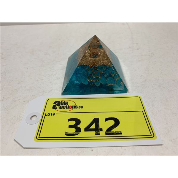 ORGONITE QUARTZ PYRAMID RETAIL $249 APPROX 2X3 