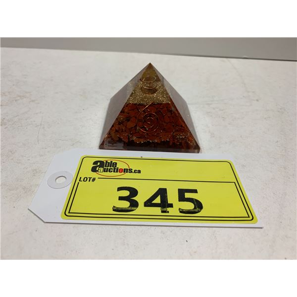 ORGONITE JASPER PYRAMID RETAIL $249 APPROX 2X3