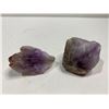 Image 2 : 2 NATURAL RED TIP AMETHYST POINTS RETAIL $400 & $200 APPROX 1-1/2X2"