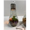 Image 2 : AMETHYST CRYSTAL BULB HANGING LIGHT & CITRINE (HEATED AMETHYST) CRYSTAL BULB HANGING LIGHT