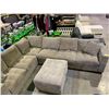 Image 3 : 3-PC SECTIONAL SOFA WITH STORAGE OTTOMAN (SOME CLEANING REQUIRED)