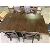 Image 2 : DINING TABLE WITH PULLOUT LEAFS (62X40" - LEAFS HAVE ISSUES) WITH 6 CHAIRS