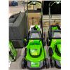 Image 1 : *TESTED WORKING* GREENWORKS PRO 80V 21" ELECTRIC MOWER WITH BATTERIES & CHARGER