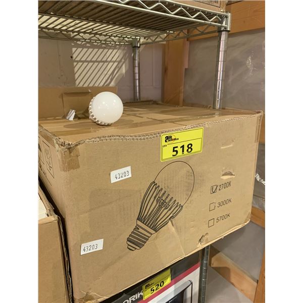 BOX OF 2700K LED LIGHT BULBS