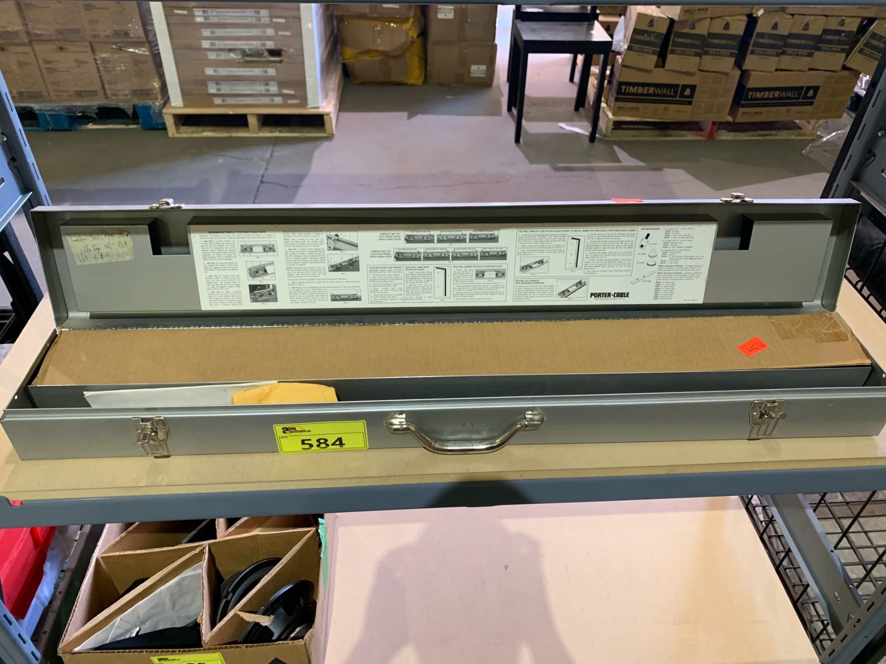 PORTER CABLE HINGETEMPLATE KIT Able Auctions PORTER CABLE HINGETEMPLATE KIT Able Auctions