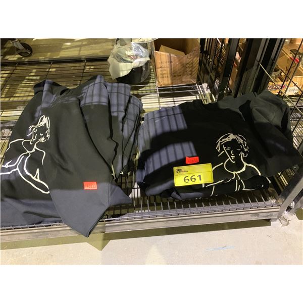 LOT OF KOTIN BLACK CREW NECK SWEATERS