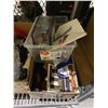 Image 8 : 3 SHELVES OF ASSORTED RECORDS, FABRIC STORAGE BINS, MOVIES AND MORE