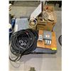Image 1 : PALLET OF ASSORTED ITEMS INCLUDING; HOSE, OUTLETS, WHITEBOARD AND MORE