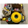 Image 2 : PALLET OF ASSORTED ITEMS INCLUDING; SEALANT, HOSE, FRAMED ART AND MORE