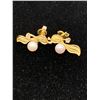 Image 2 : PAIR 18K EARRINGS S/W PEARLS AND DIAMONDS (3.6G)