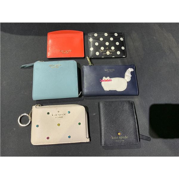 *UNKNOWN AUTHENTICITY* 6 ASSORTED KATE SPADE WALLETS