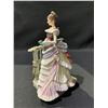 Image 2 : ROYAL WORCESTER "LOUISA" VICTORIAN SERIES FINE BONE CHINA FIGURE APPROX 7-1/2"