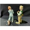 Image 2 : 2 "PASTTIME" FIGURES BY D JUDIS INCLUDING; FISHERMAN & JOGGING MAN APPROX 13"