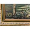 Image 2 : FRAMED ORIGINAL OIL ON CANVAS BY V. SUNDSTROM OF WILDERNESS SCENE APPROX 42"X29"