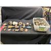 Image 1 : BIN OF ASSORTED GEODES & STONES