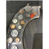 Image 2 : RESIN TOILET SEAT WITH ASSORTED EMBEDDED COINS