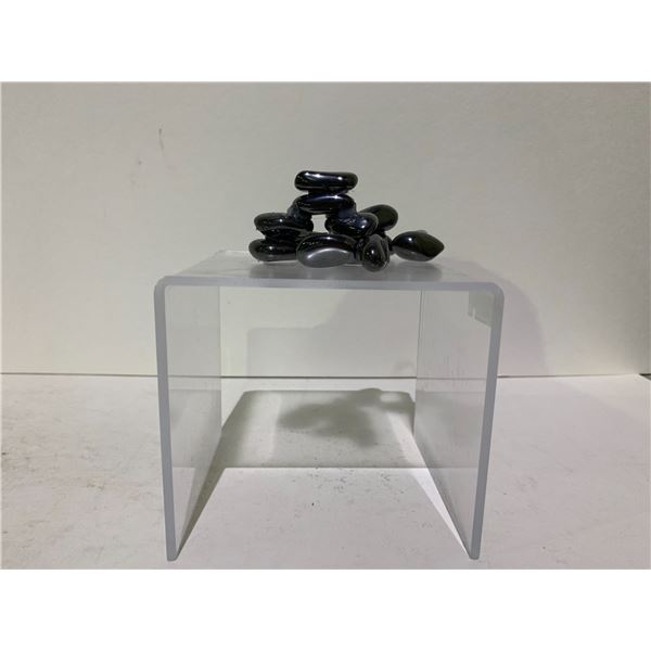 INUKSHUK HEMATITE ART DISPLAY (REQUIRES REPAIR) RETAIL $1200