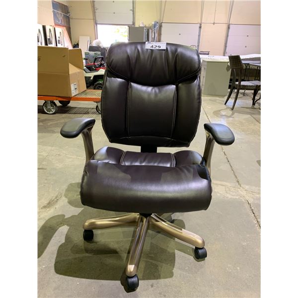 LEATHER EXECUTIVE ROLLING OFFICE CHAIR