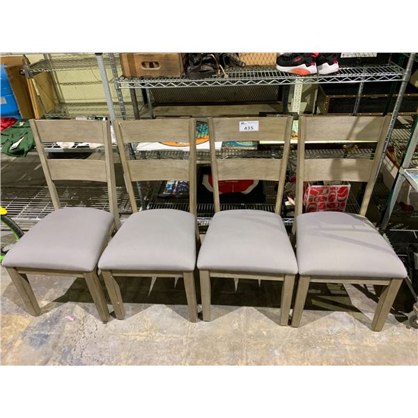 SET OF 4 MATCHING DINING CHAIRS