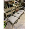 Image 2 : SET OF 4 MATCHING DINING CHAIRS