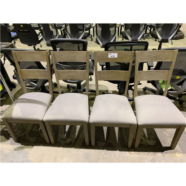 SET OF 4 MATCHING DINING CHAIRS